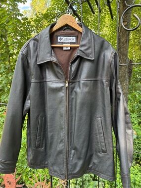 Columbia Men’s Black Leather Jacket